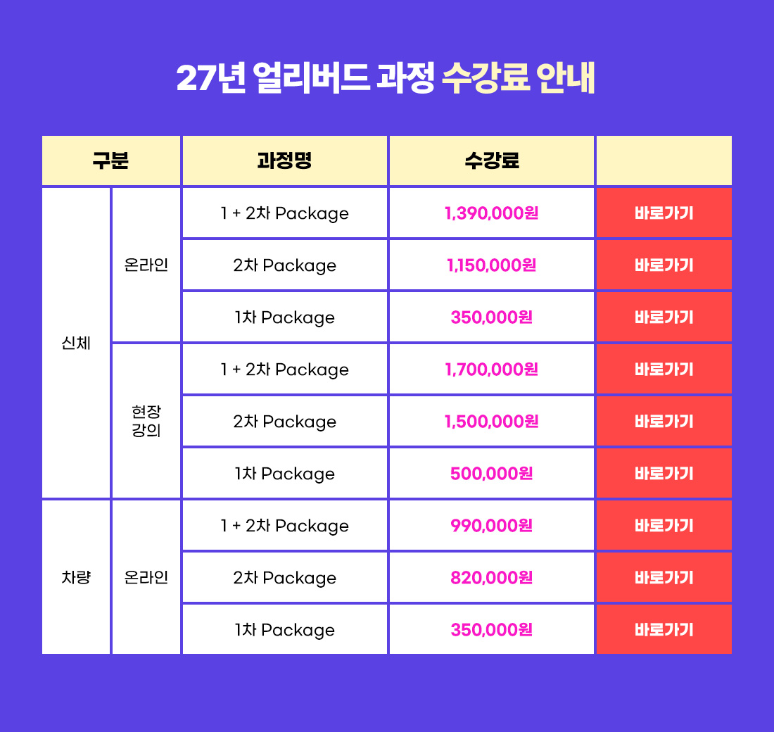 27년 손해사정사 얼리버드 PACKAGE 개강